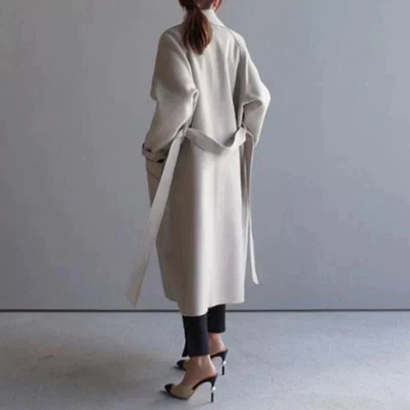Valenzora | Long Trench Coat Jas Cashmere Women's