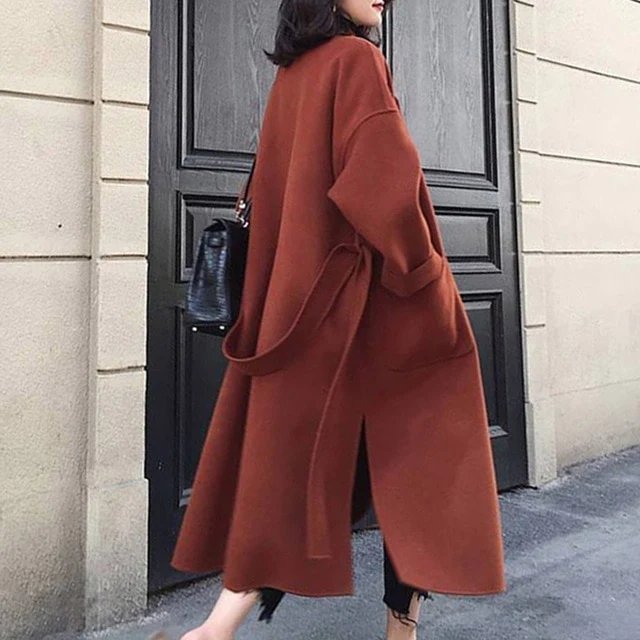 Valenzora | Langer Trenchcoat Kaschmir Damen