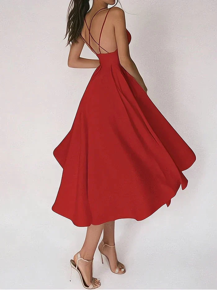 Valenzora - Elegantes Kleid mit V-Ausschnitt