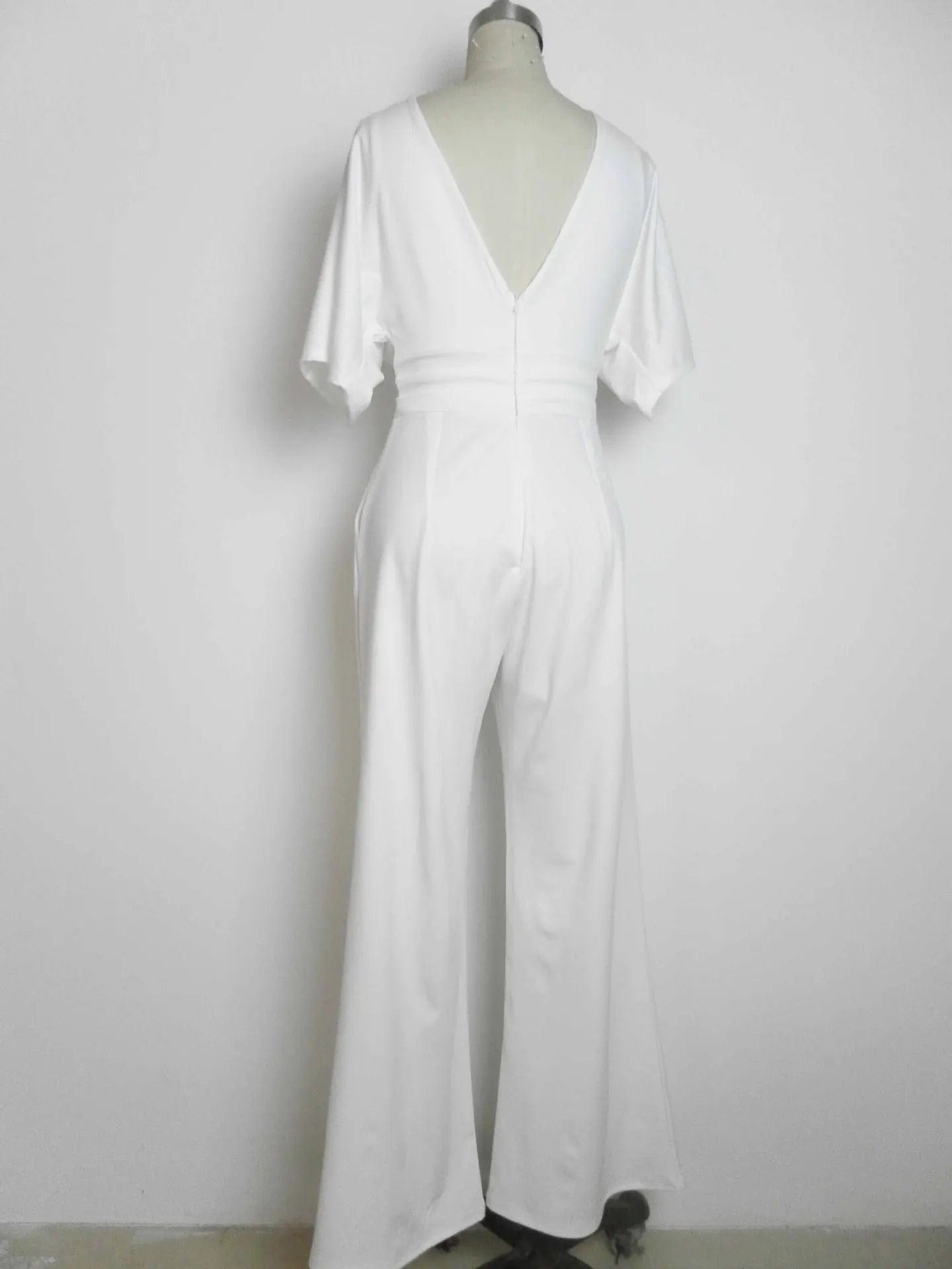 Eleganter V-Ausschnitt-Jumpsuit