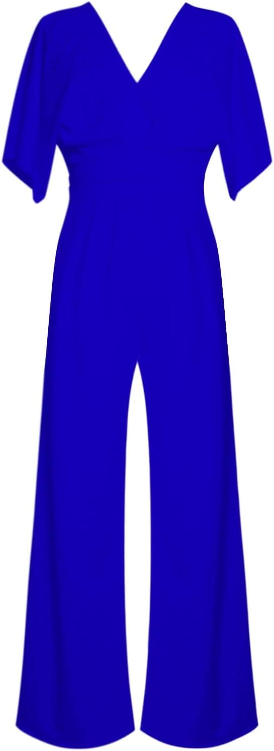 Eleganter V-Ausschnitt-Jumpsuit