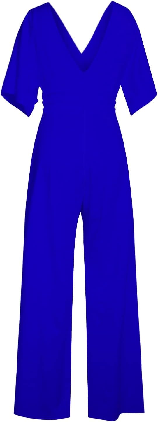 Eleganter V-Ausschnitt-Jumpsuit