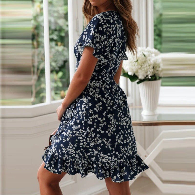 Floral wrap dress