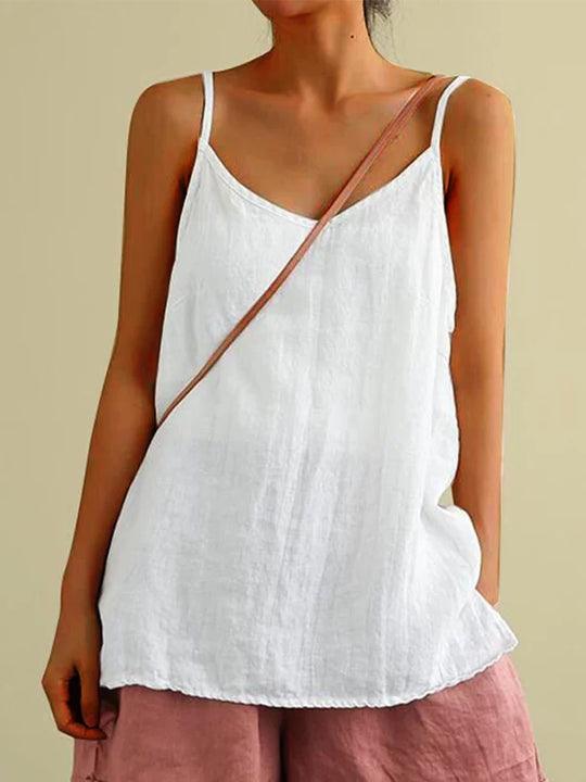 Valenzora | Luftiges Leinen-Longtop für Damen