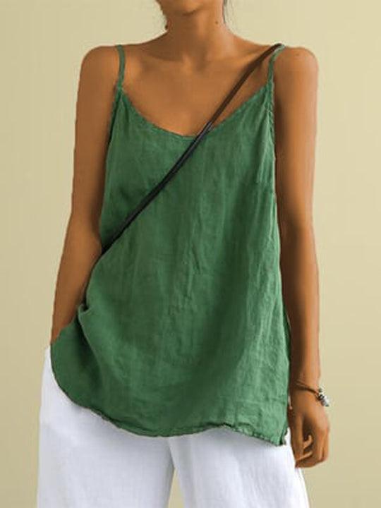 Valenzora | Luftiges Leinen-Longtop für Damen