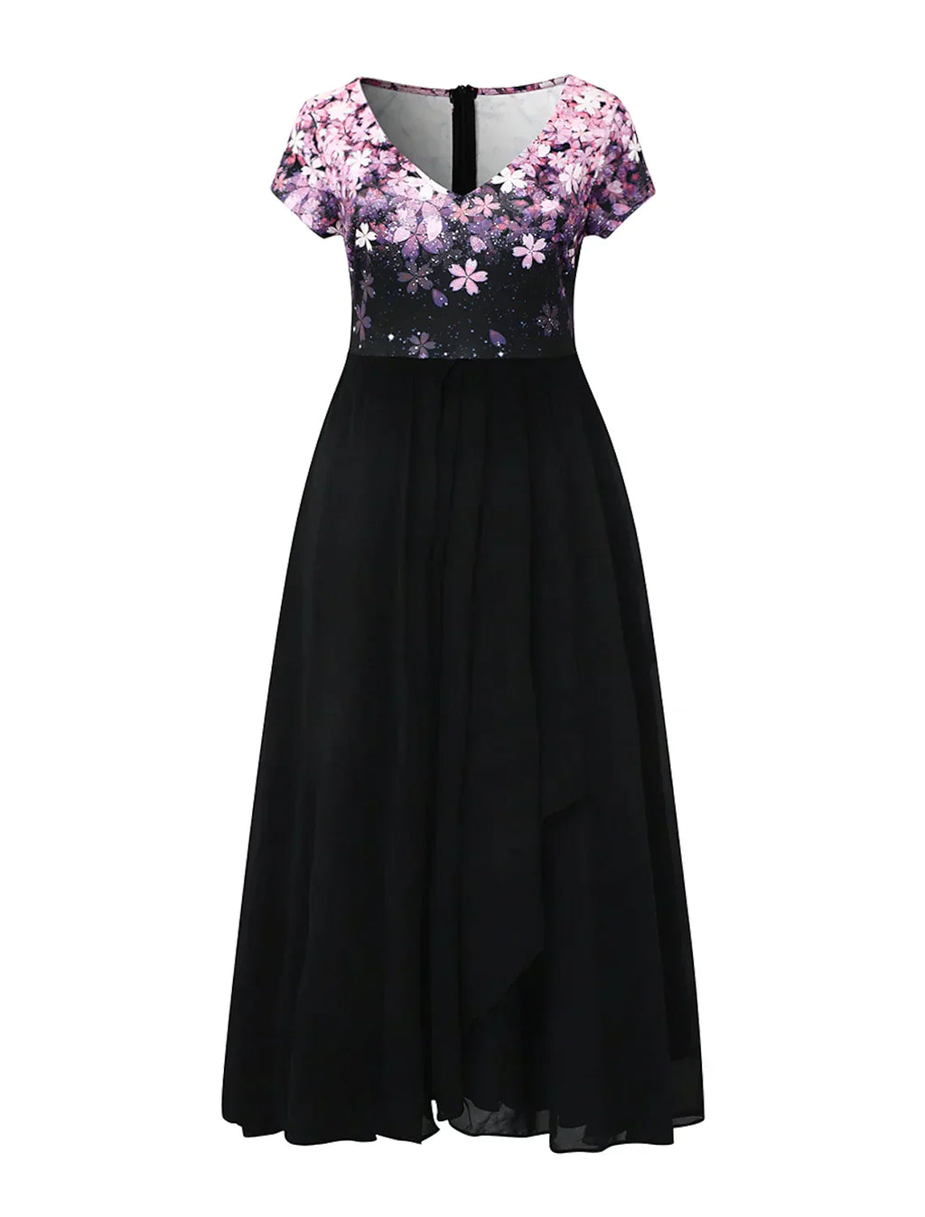 Valenzora | Elegantes Midikleid mit floraler Spitze