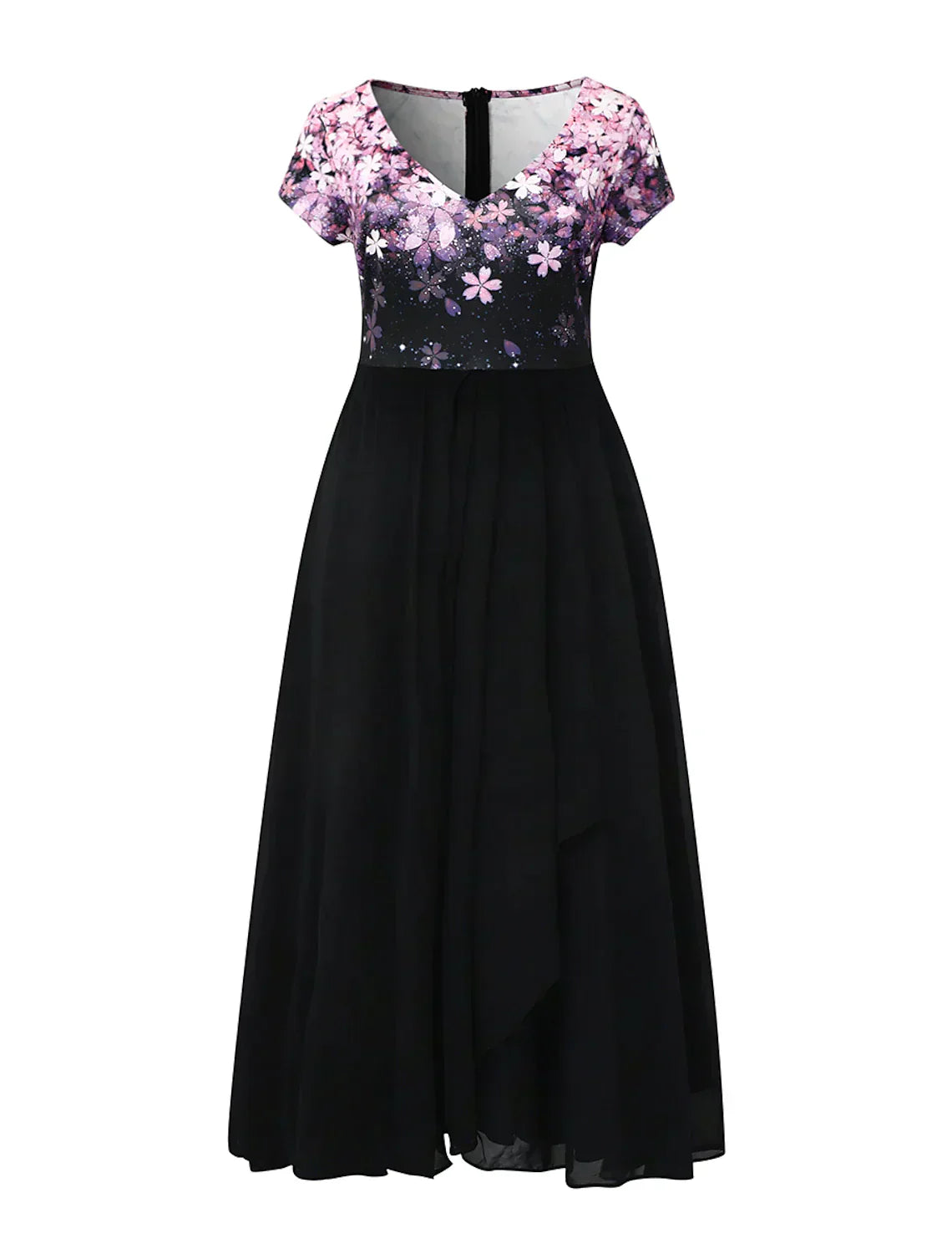 Valenzora | Elegantes Midikleid mit floraler Spitze