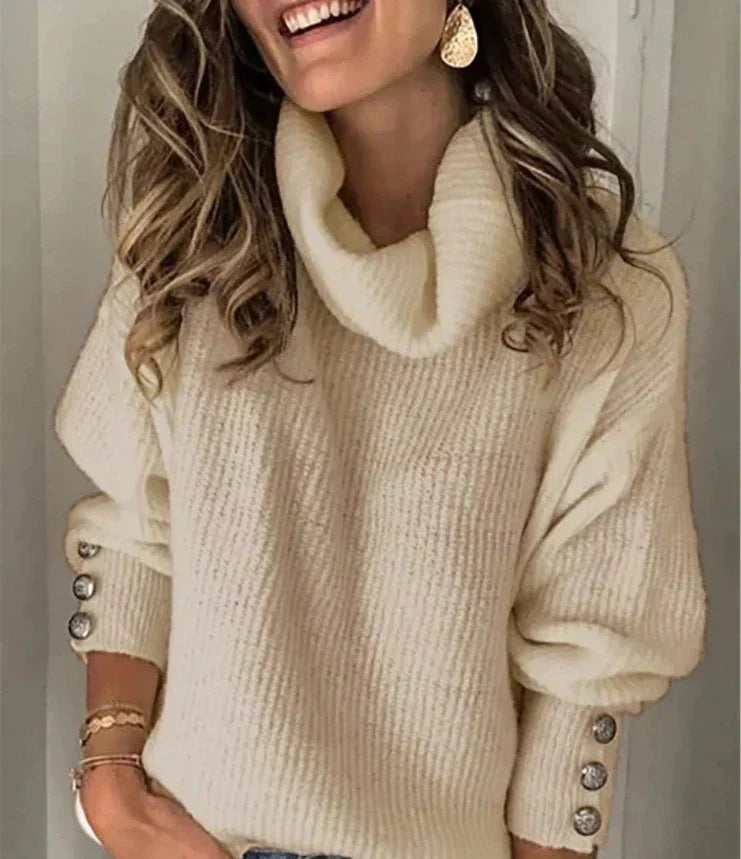 Valenzora | Oversized warmer Damen-Rollkragenpullover