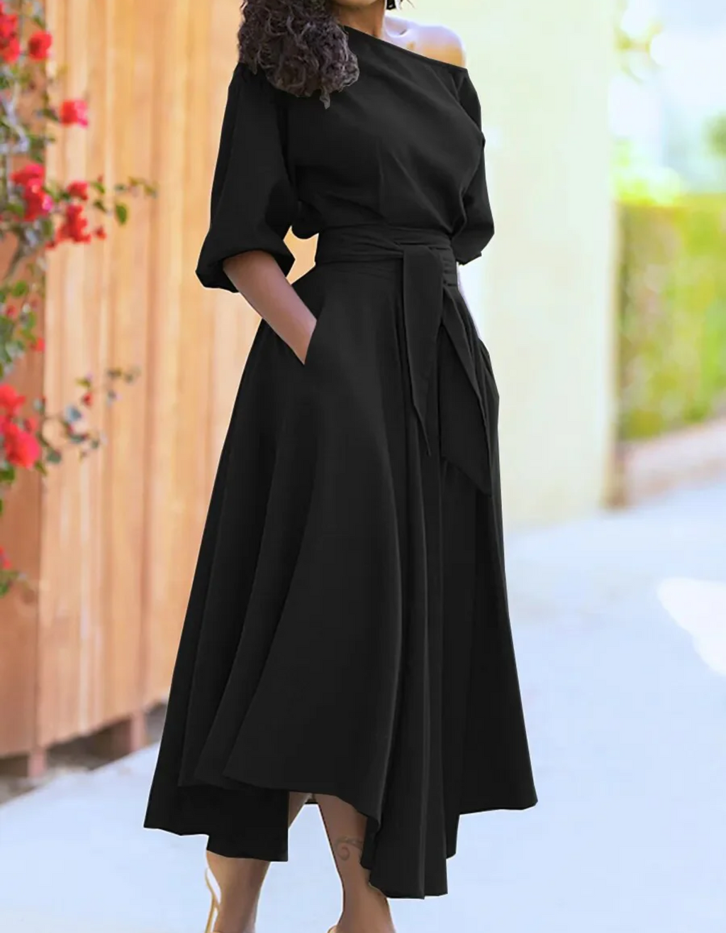 Valenzora | Elegantes Midi-Abendkleid