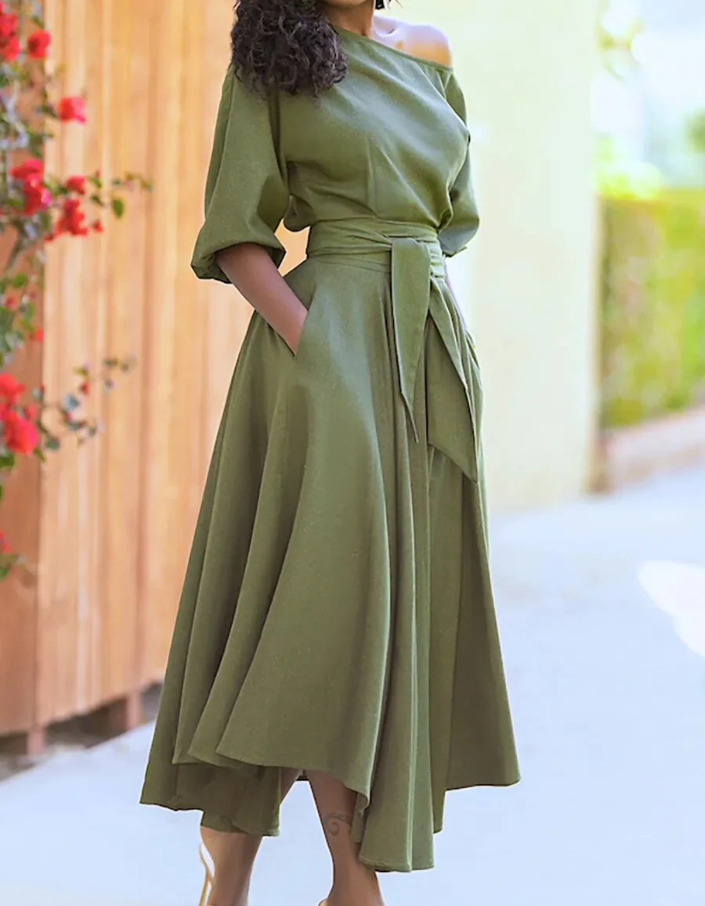 Valenzora | Elegantes Midi-Abendkleid