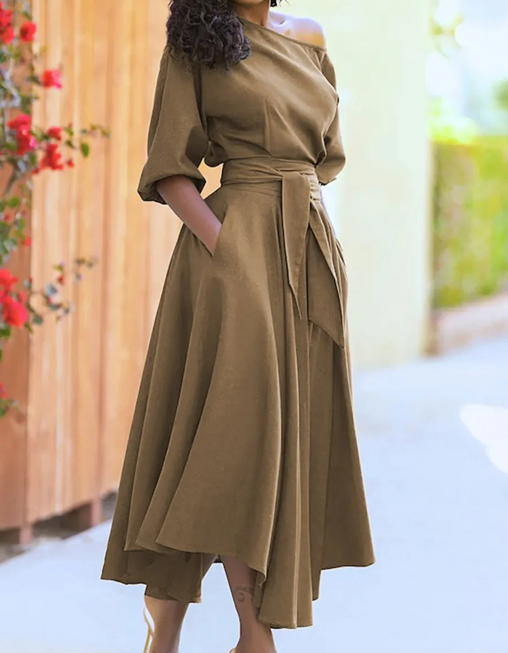 Valenzora | Elegantes Midi-Abendkleid