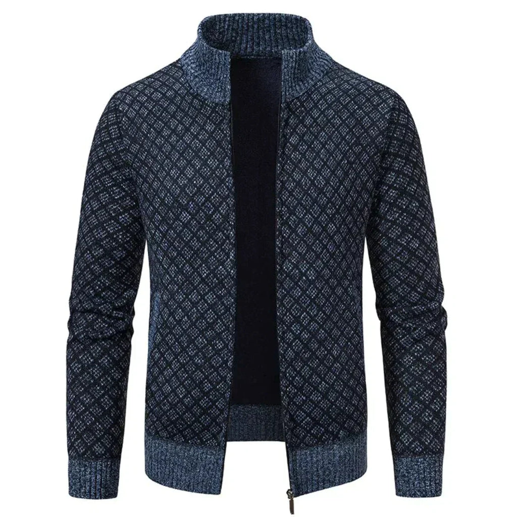 Knitted jacquard sweater