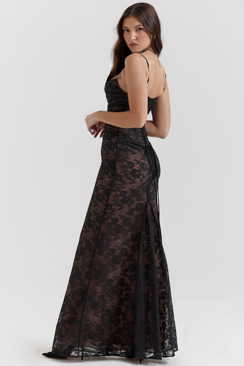Valenzora | Mit floraler Spitze und Schulter-Design für Damen