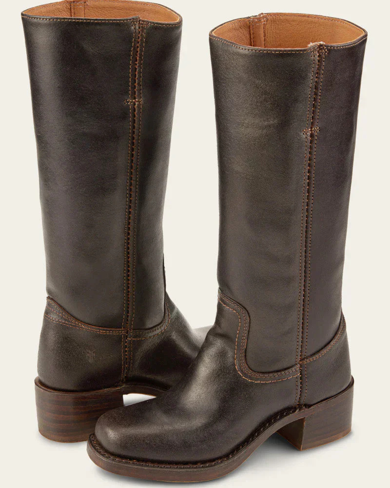 Valenzora | Damen Langschaftstiefel Schwarz