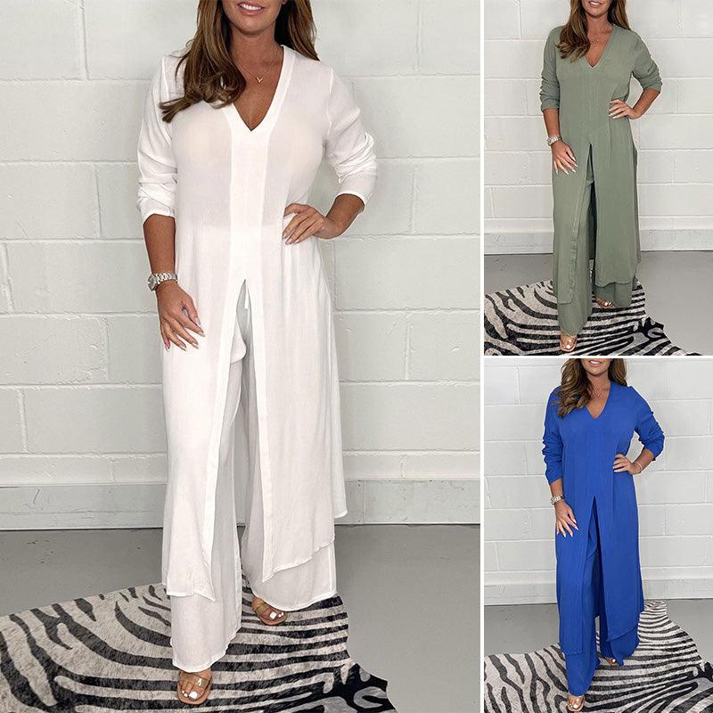 Valenzora | Set consisting of a long top and matching trousers for leisure