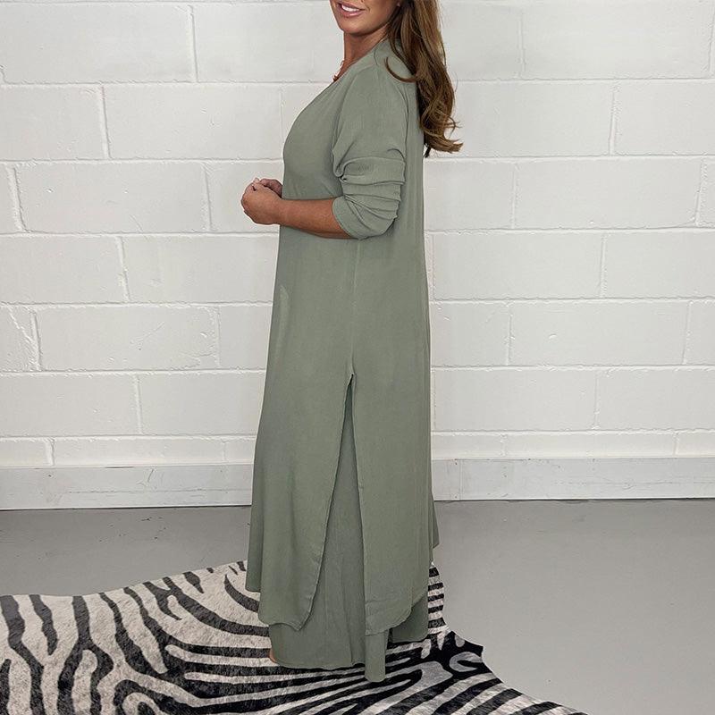 Valenzora | Set consisting of a long top and matching trousers for leisure
