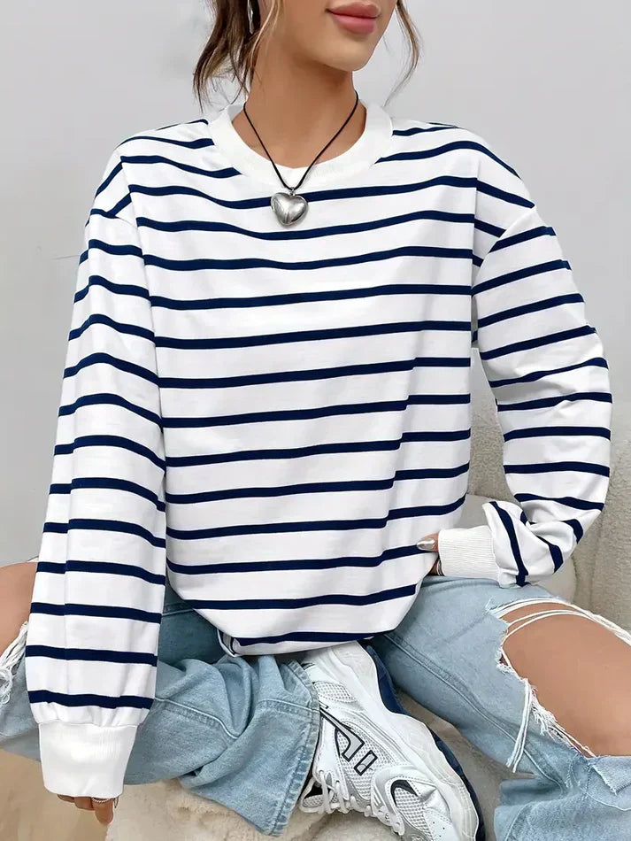 Valenzora | Striped Sweatshirt for Women