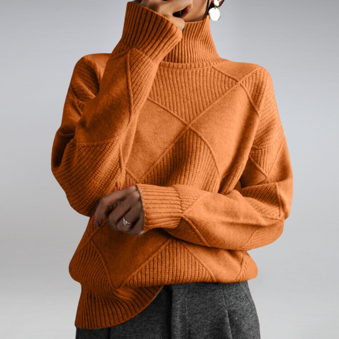 Valenzora | Luxuriöser Kaschmir-Rollkragenpullover für Damen für Wärme und Eleganz