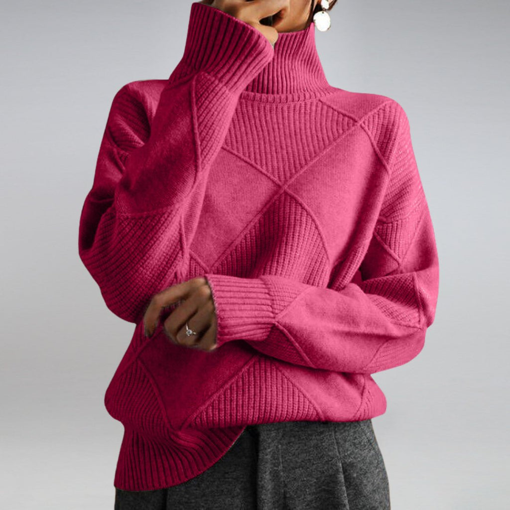 Valenzora | Luxuriöser Kaschmir-Rollkragenpullover für Damen für Wärme und Eleganz