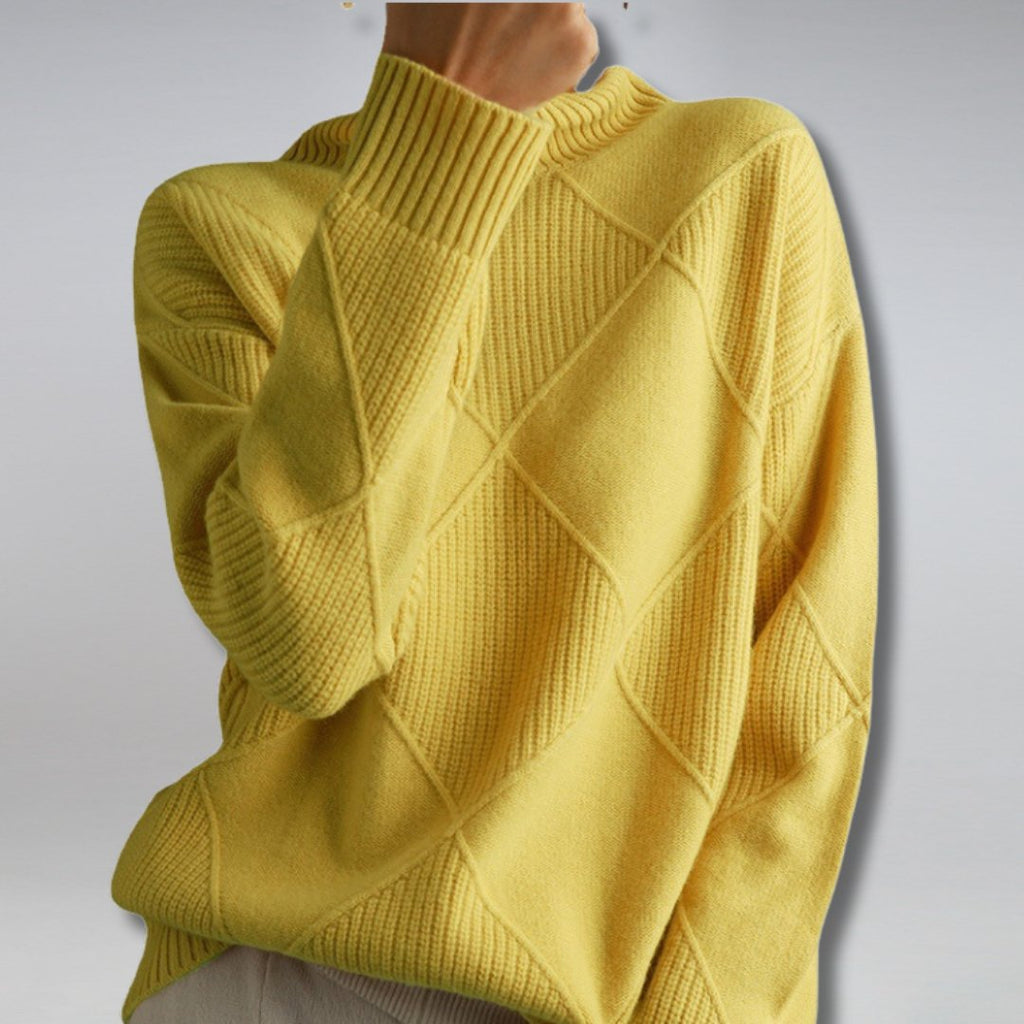 Valenzora | Luxuriöser Kaschmir-Rollkragenpullover für Damen für Wärme und Eleganz