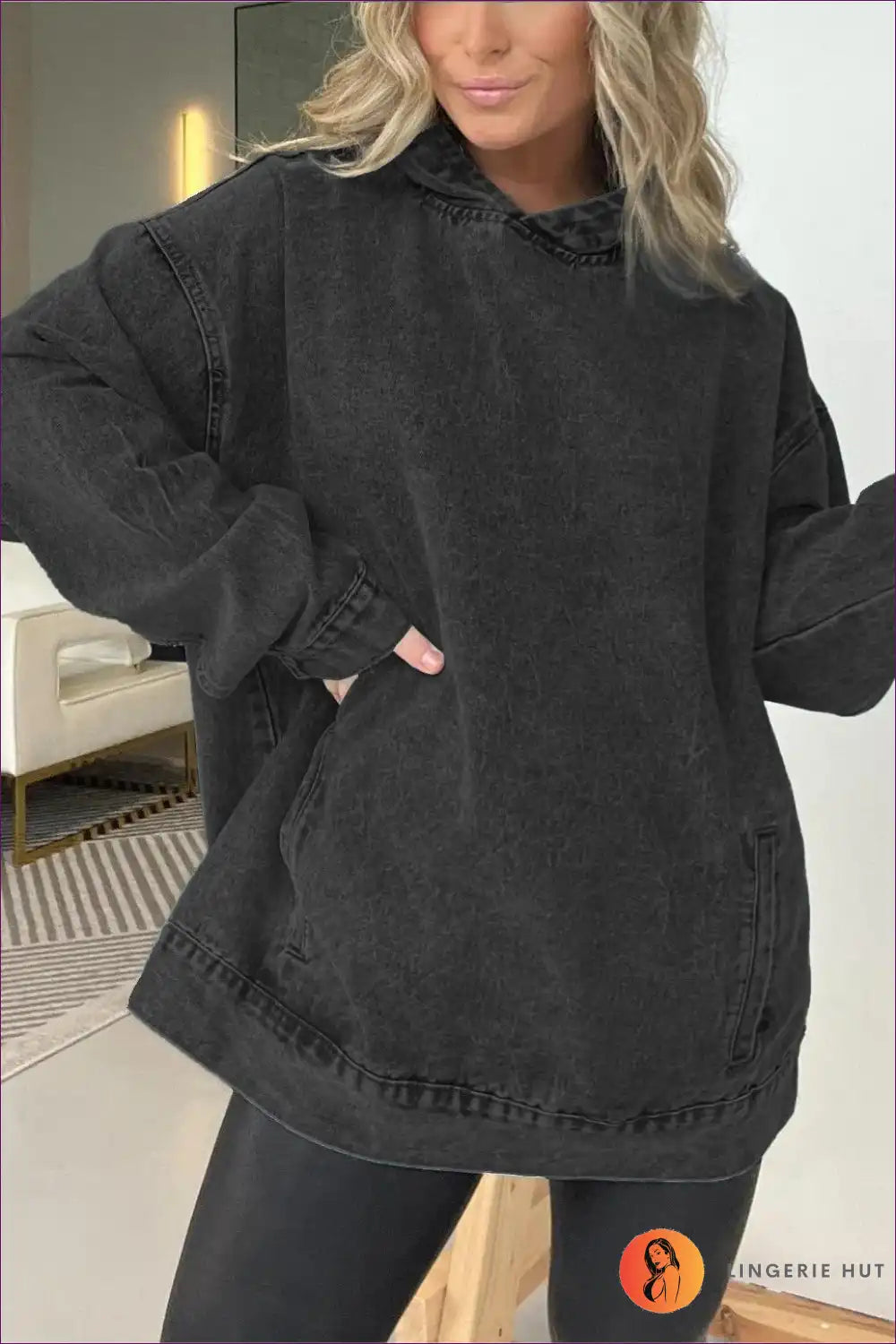 Valenzora | Stylish Casual Denim Hoodie – Effortlessly Cool