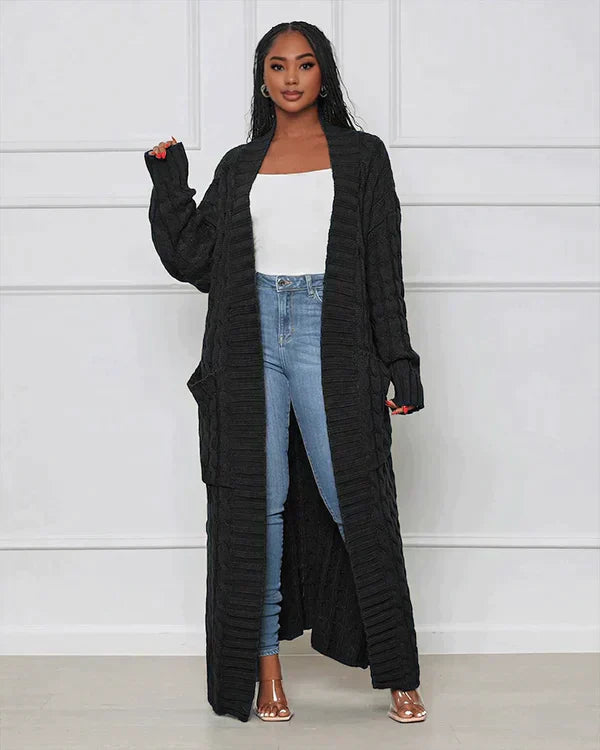 Valenzora Cardigan | Stylish, trendy oversized knitted vest for women