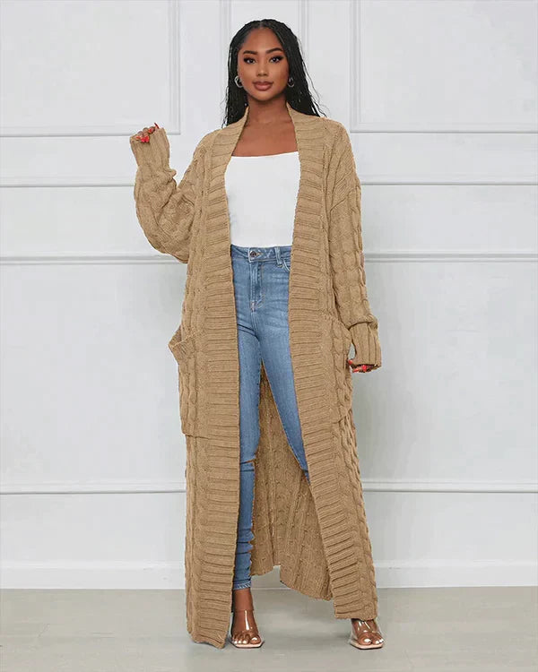 Valenzora Cardigan | Stylish, trendy oversized knitted vest for women