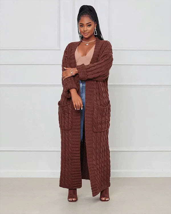 Valenzora Cardigan | Stylish, trendy oversized knitted vest for women