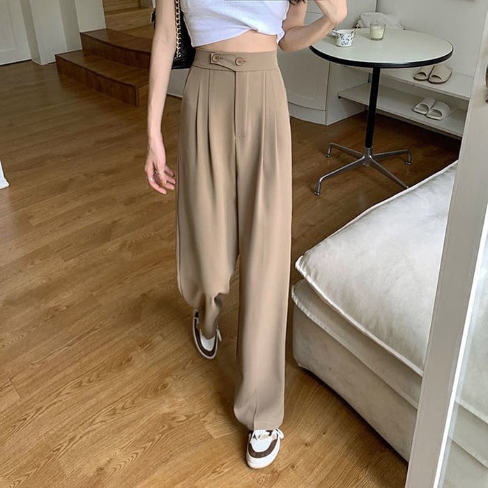 Valenzora – Women's wide-leg silk trousers – lightweight, breathable, wrinkle-free, comfortable and made from high-quality fabric