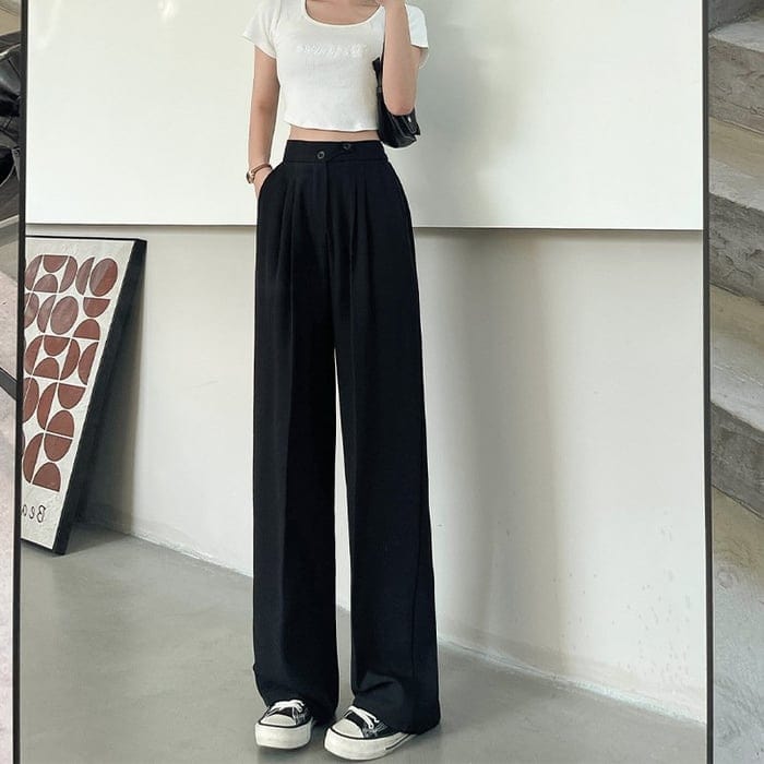 Valenzora – Women's wide-leg silk trousers – lightweight, breathable, wrinkle-free, comfortable and made from high-quality fabric