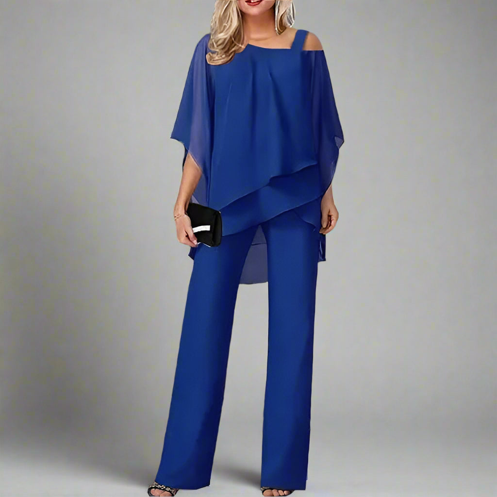 Valenzora | Chiffon Set for Women - Elegant Set for Festive Evenings