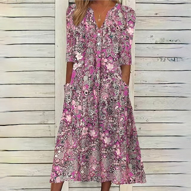 Valenzora | Floral dress for fresh spring