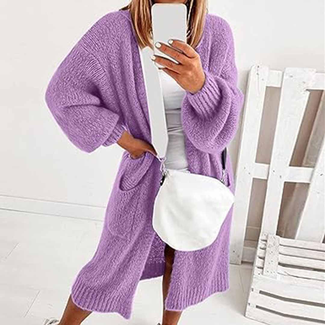 Valenzora | Cardigan Comfy Long Damenstrickjacke