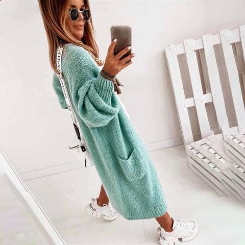Valenzora | Cardigan Comfy Long Damenstrickjacke