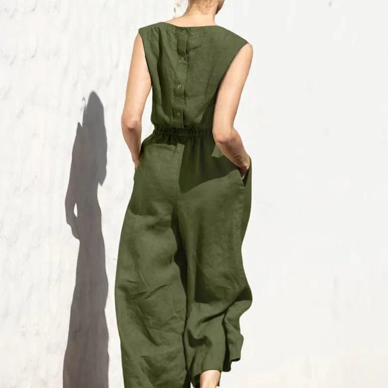 Cotton-linen jumpsuit