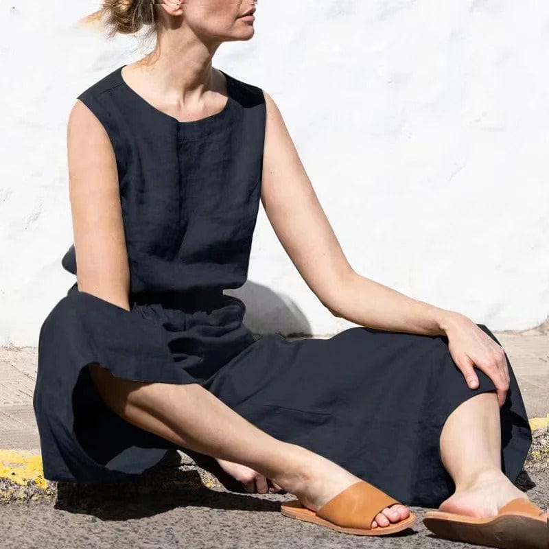 Cotton-linen jumpsuit