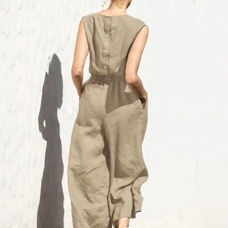 Cotton-linen jumpsuit