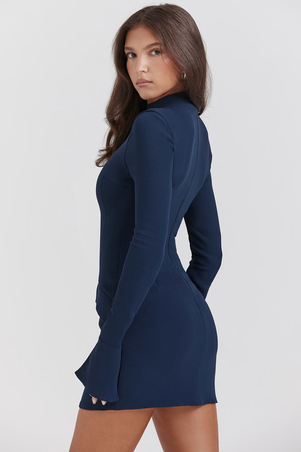 Valenzora | Knit Bodycon Pocket Detail Mini Dress