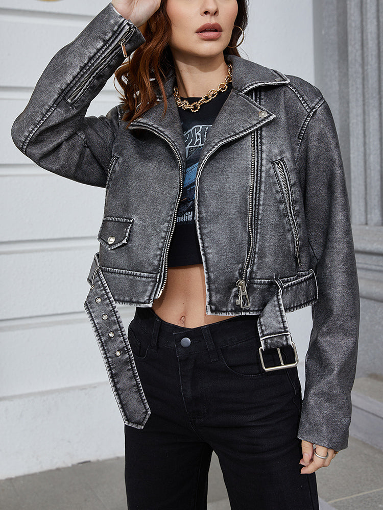 Valenzora | Short, faded denim jacket | Alanaria