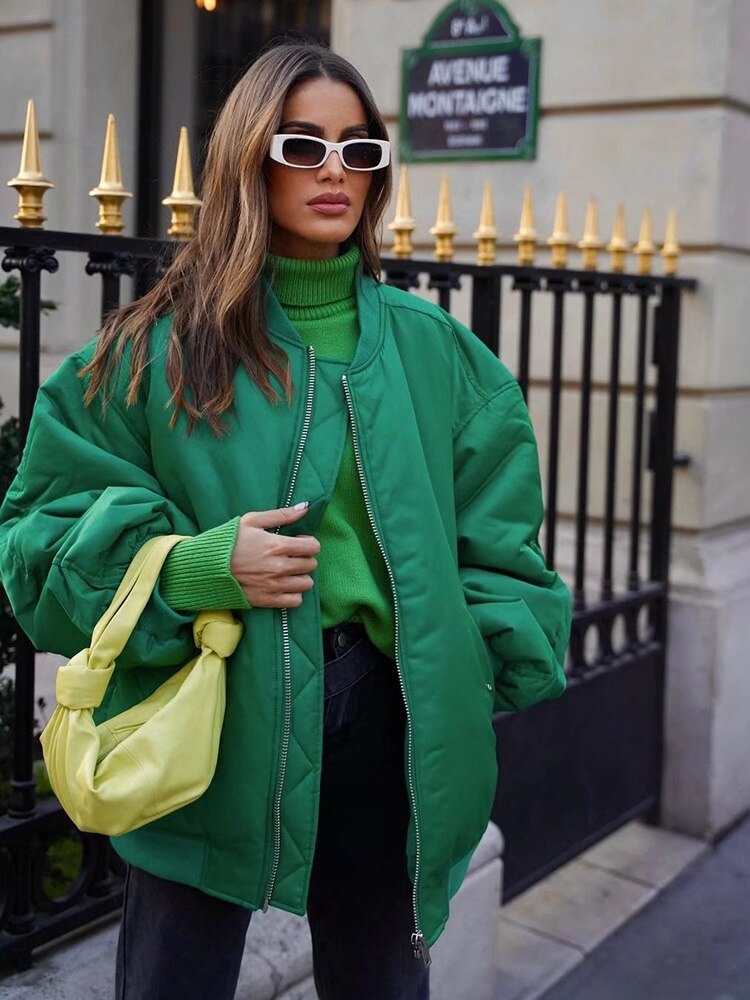 Valenzora | Oversized bomber jacket for women