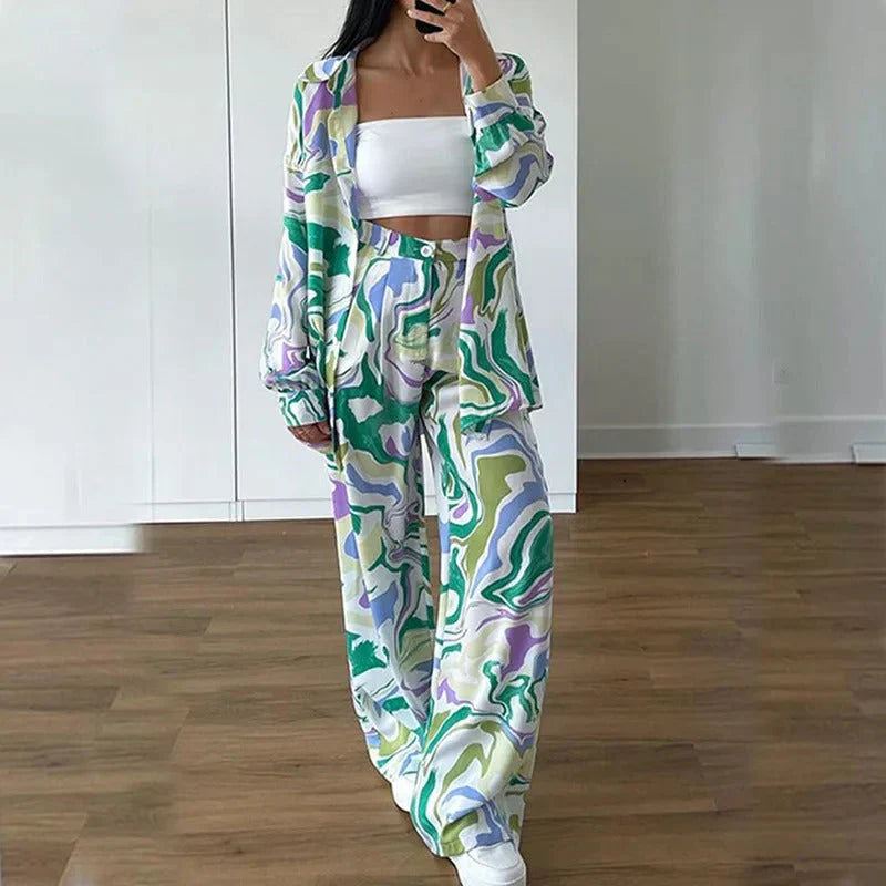 Valenzora | Vibrant Printed Two-Piece Set