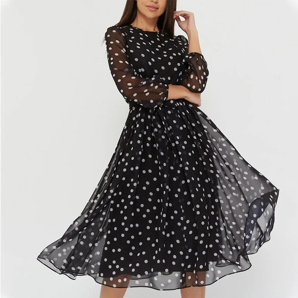 Valenzora | Polka Dot Dress for Women