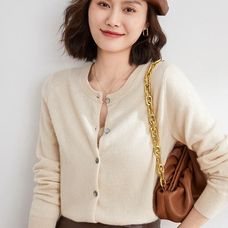 Valenzora O-neck knitted pullover