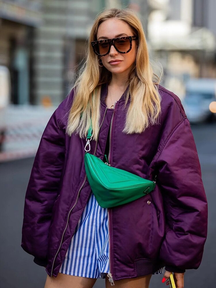 Valenzora | Oversized bomber jacket for women