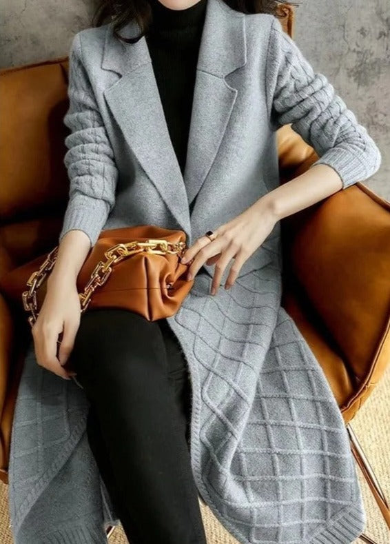 Valenzora Lange Strickjacke