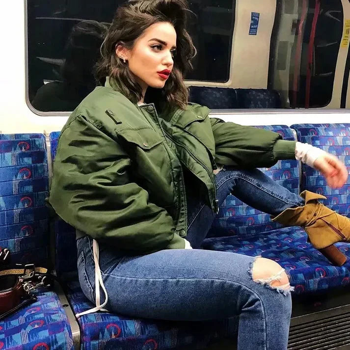 Valenzora | versatile women's bomber jacket