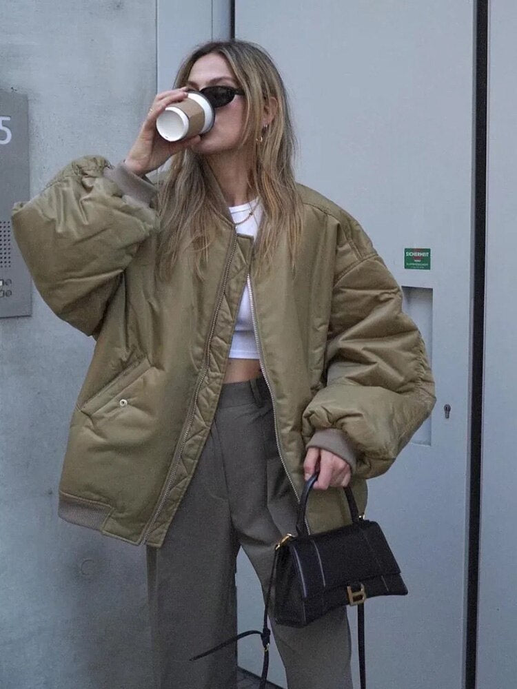 Valenzora | Oversized bomber jacket for women