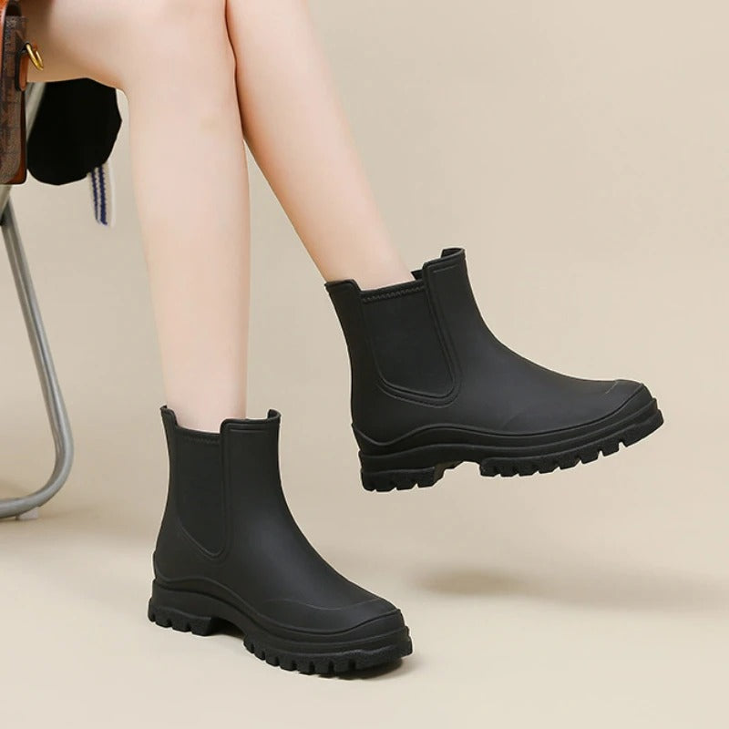 Valenzora | Luxurious Mid-Height Waterproof Rain Boots for Women