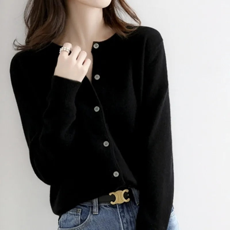 Valenzora O-neck knitted pullover