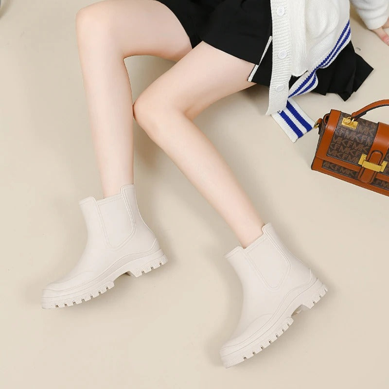 Valenzora | Luxurious Mid-Height Waterproof Rain Boots for Women
